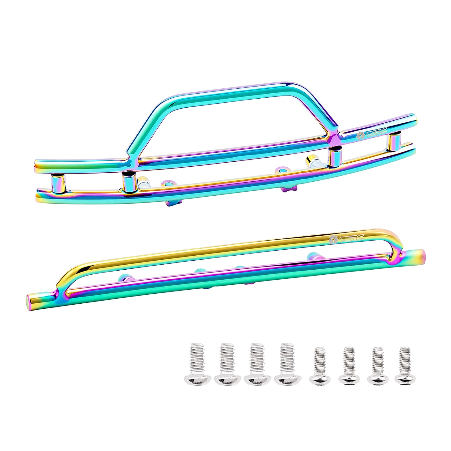 TCRC Metal Front and Rear Bumpers Set for 1/18 TRX4M F-150 High Trail Crawler Truck Upgrade
