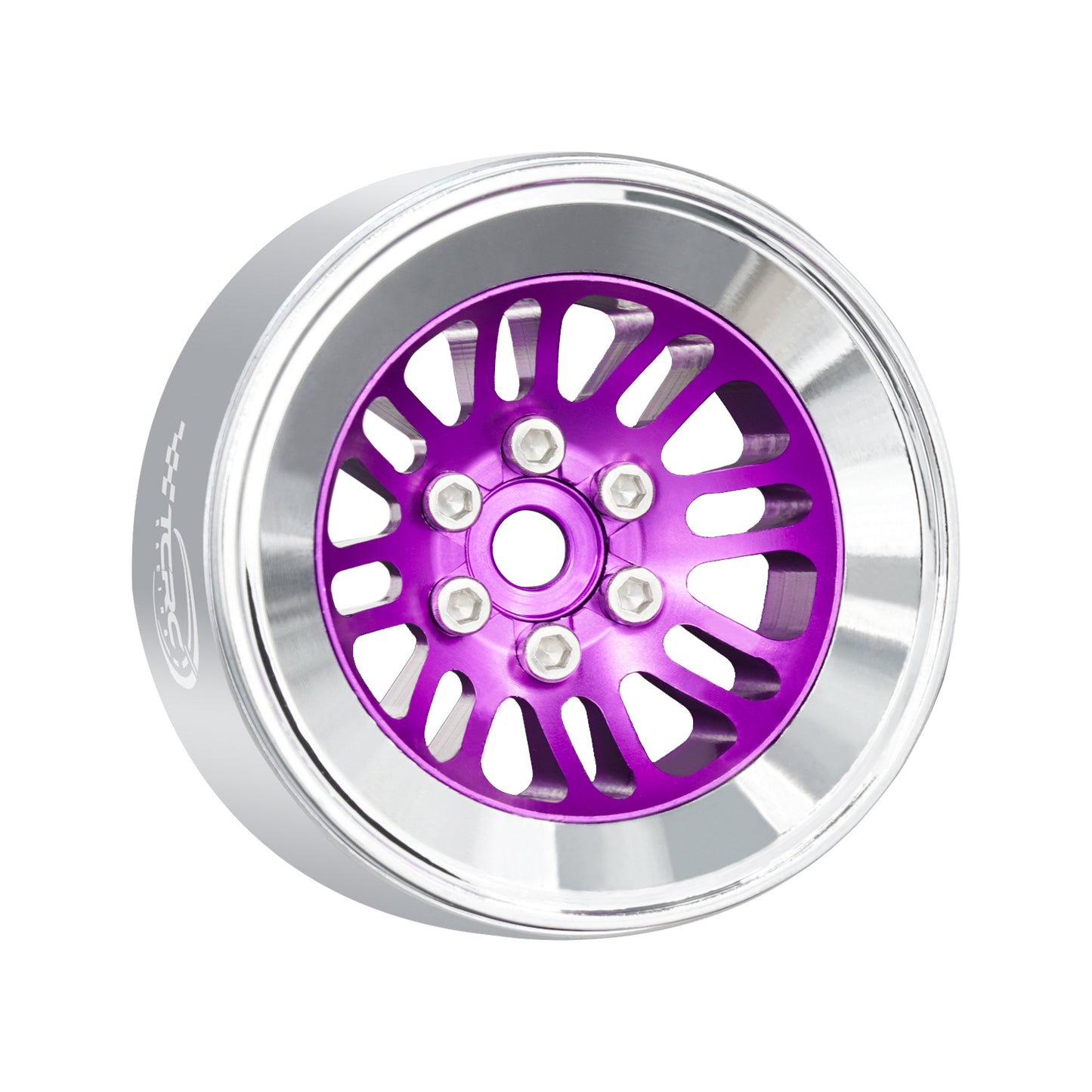 TCRC 4PCS Aluminum 2.2 Inch High Mass Beadlock Wheels Hubs