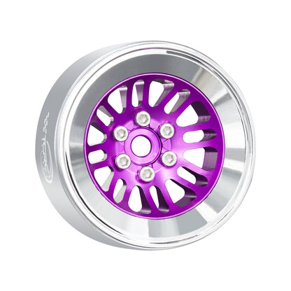 TCRC 4PCS Aluminum 2.2 Inch High Mass Beadlock Wheels Hubs