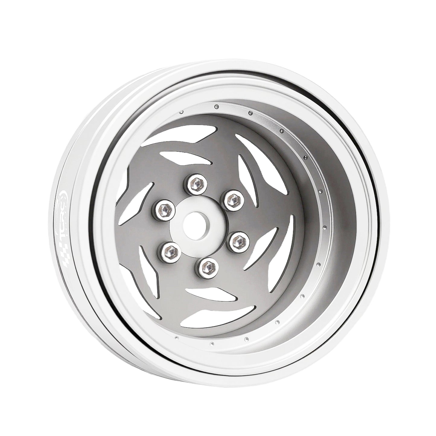 TCRC 4PCS Grade 5 Titanium Wheel Face Aluminum 1.3 Inch Wheels Hubs