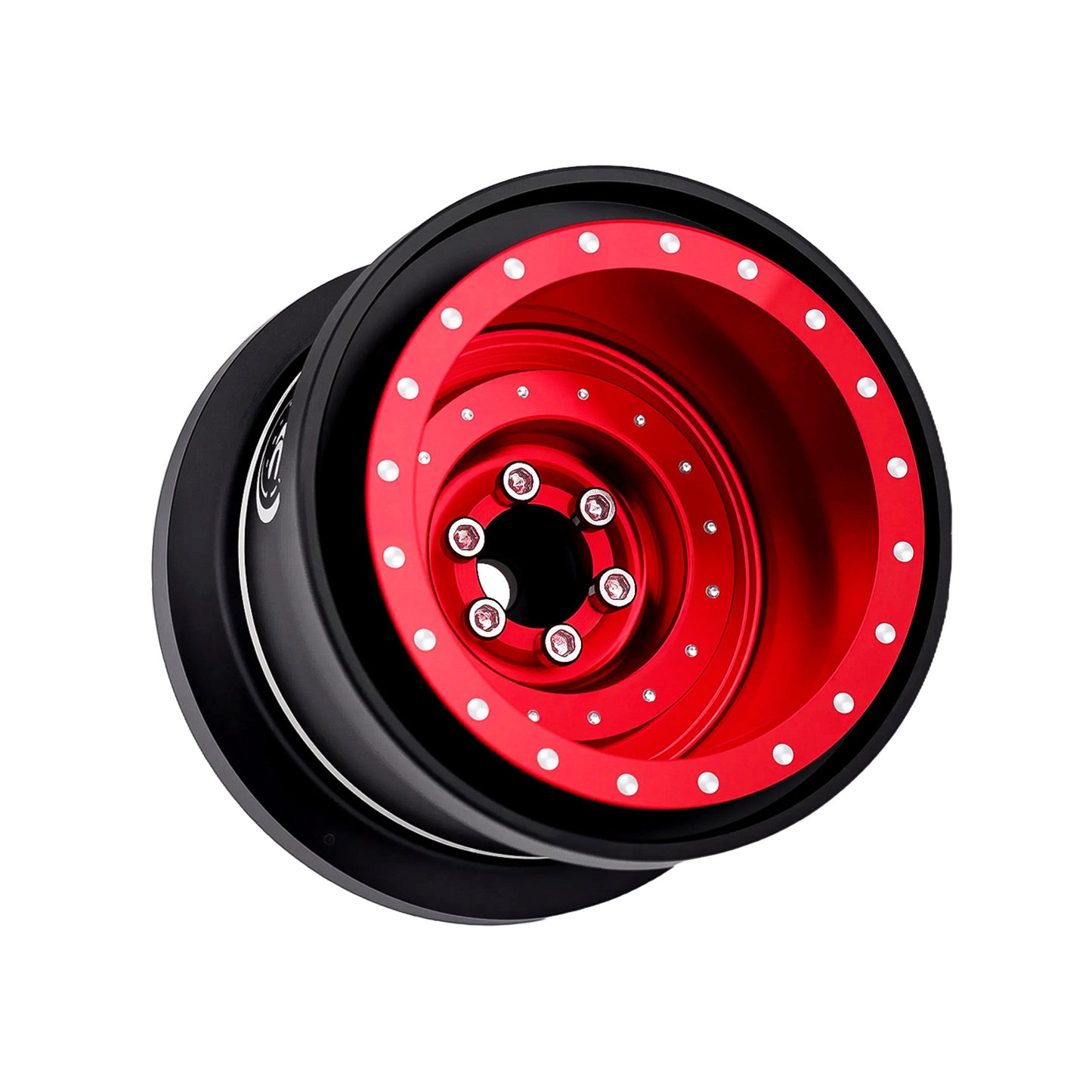 TCRC 4PCS Aluminum TRX4MT Beadlock Wheels Hubs for TRX-4MT F-150 K10 1/18 Scale Monster Truck
