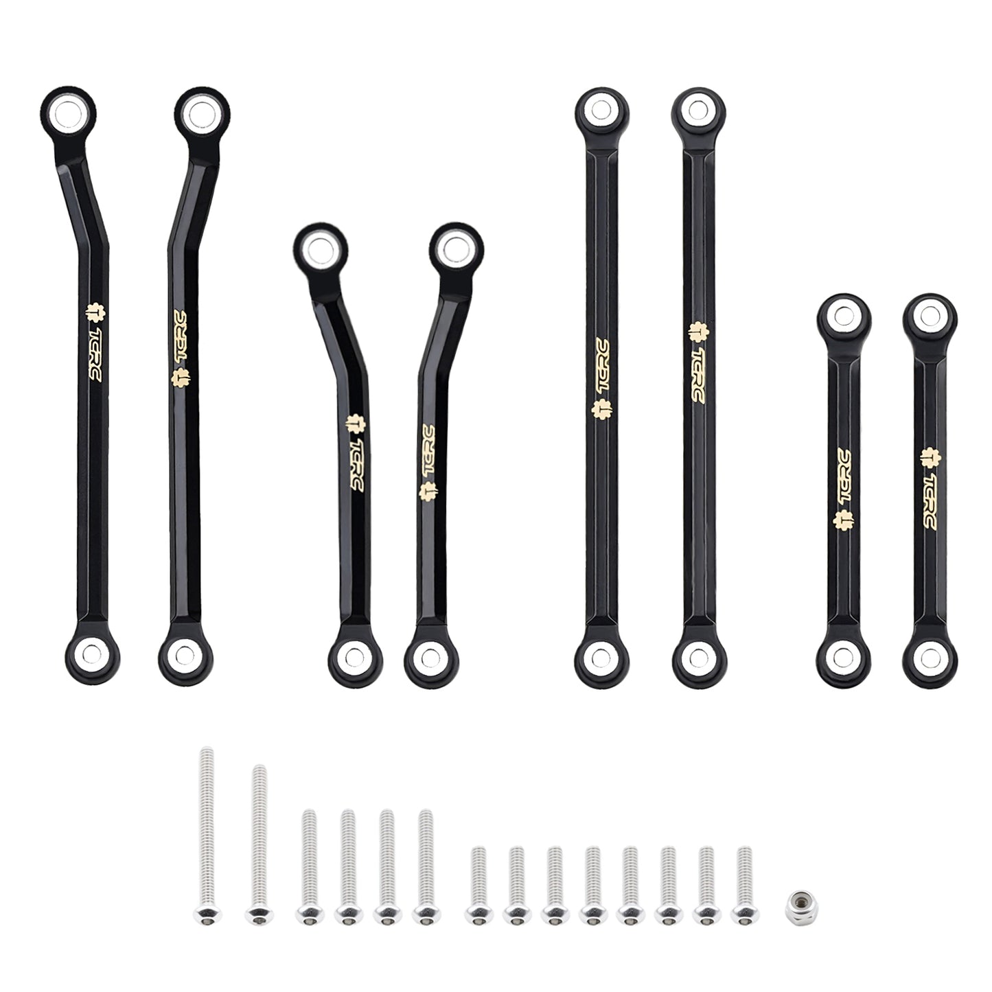TCRC Brass High Clearance Chassis Links Set for 1/18 TRX4M Defender Bronco