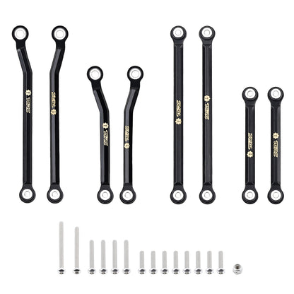 TCRC Brass High Clearance Chassis Links Set for 1/18 TRX4M Defender Bronco