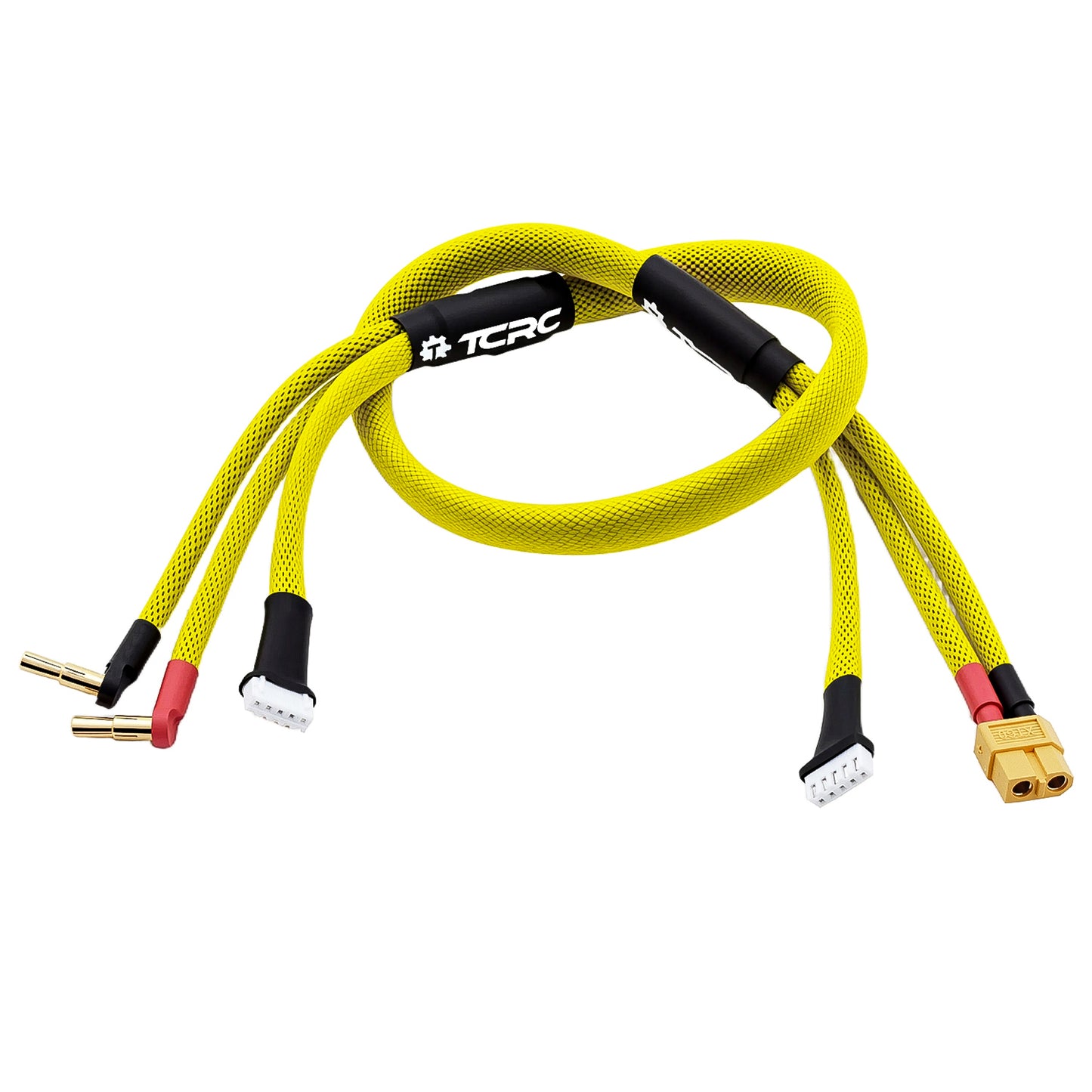 TCRC 600mm 4S XT60 Charging Plug / 5-Pin XH Balance Connectors with 4mm/5mm Bullet Battery Connector