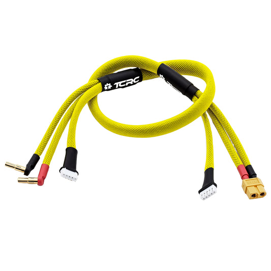 TCRC 600mm 4S XT60 Charging Plug / 5-Pin XH Balance Connectors with 4mm/5mm Bullet Battery Connector