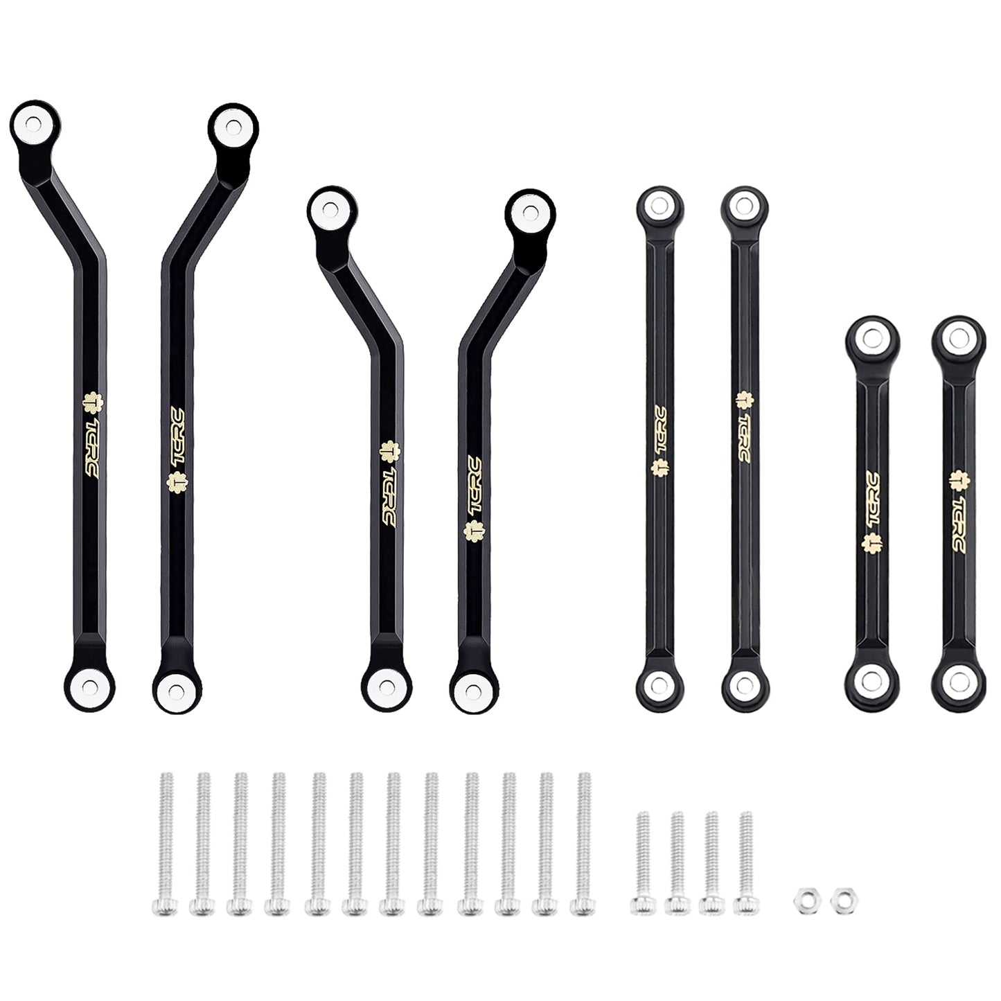 TCRC Brass High Clearance Chassis Links Set for Axial SCX24 Chevrolet C10 JLU Bronco Base Camp 1/24 RC Crawler Car