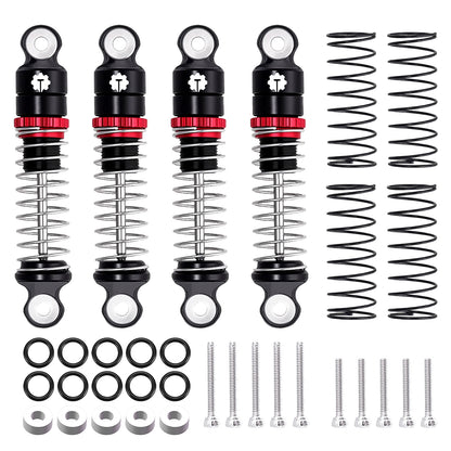 TCRC 4PCS Aluminum 24.5mm Shock Absorber Damper Set for Axial SCX30 1/30 RC Crawler Car Upgrades