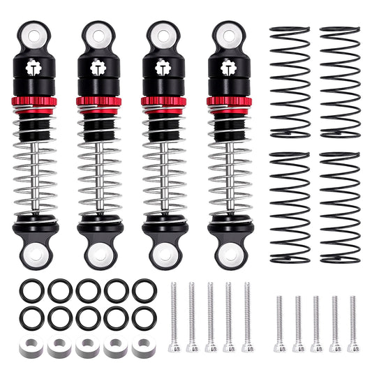 TCRC 4PCS Aluminum 24.5mm Shock Absorber Damper Set for Axial SCX30 1/30 RC Crawler Car Upgrades