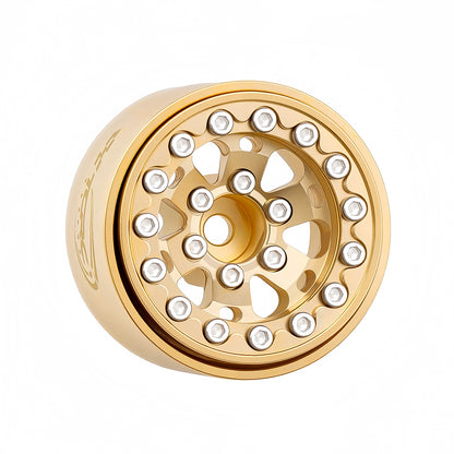 TCRC 4PCS Full Brass 1.0 Inch Beadlock Wheels Hubs 185g/set Weights