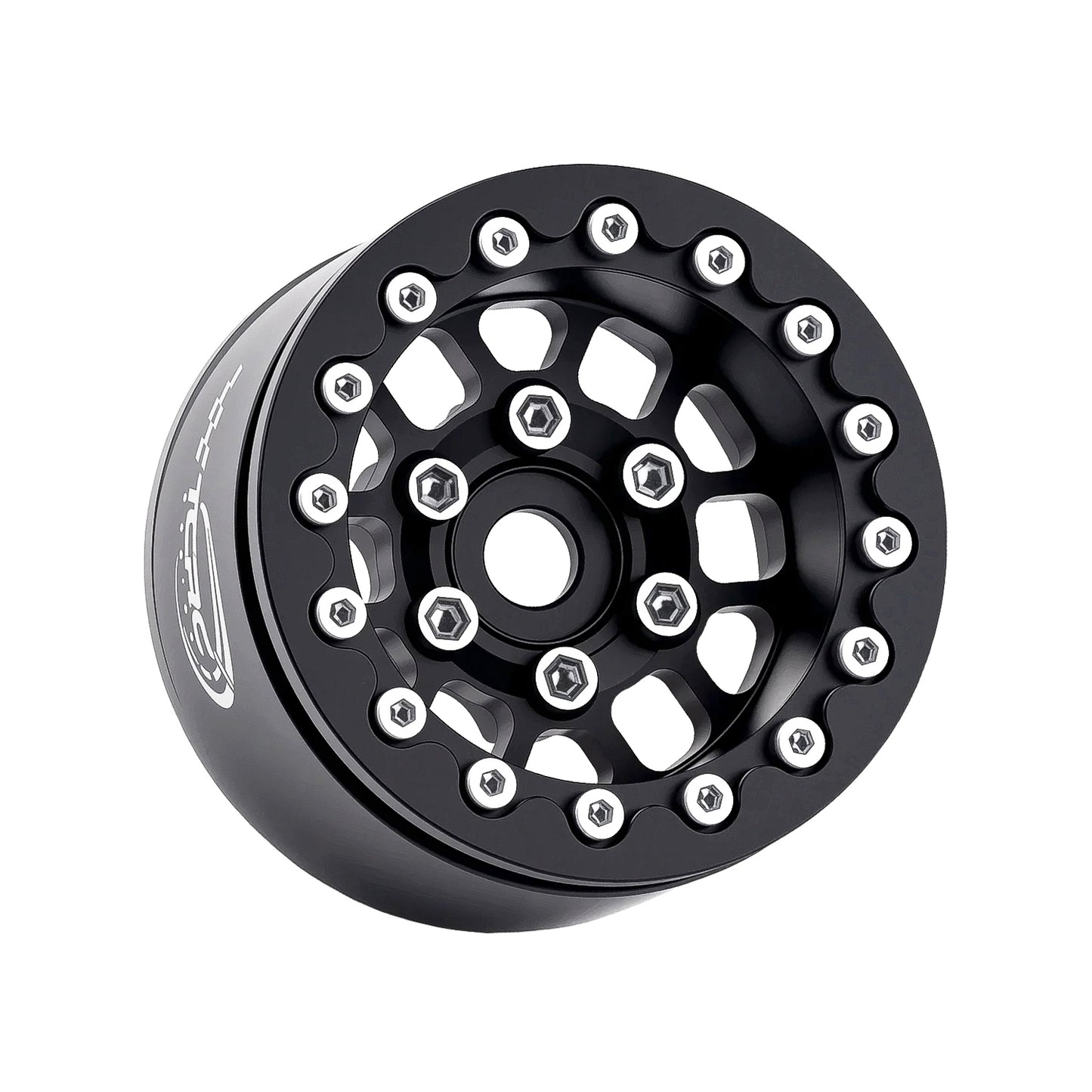 TCRC 4PCS Deep Dish Splash Anodizing Aluminum 1.55 Inch Wheels Hubs