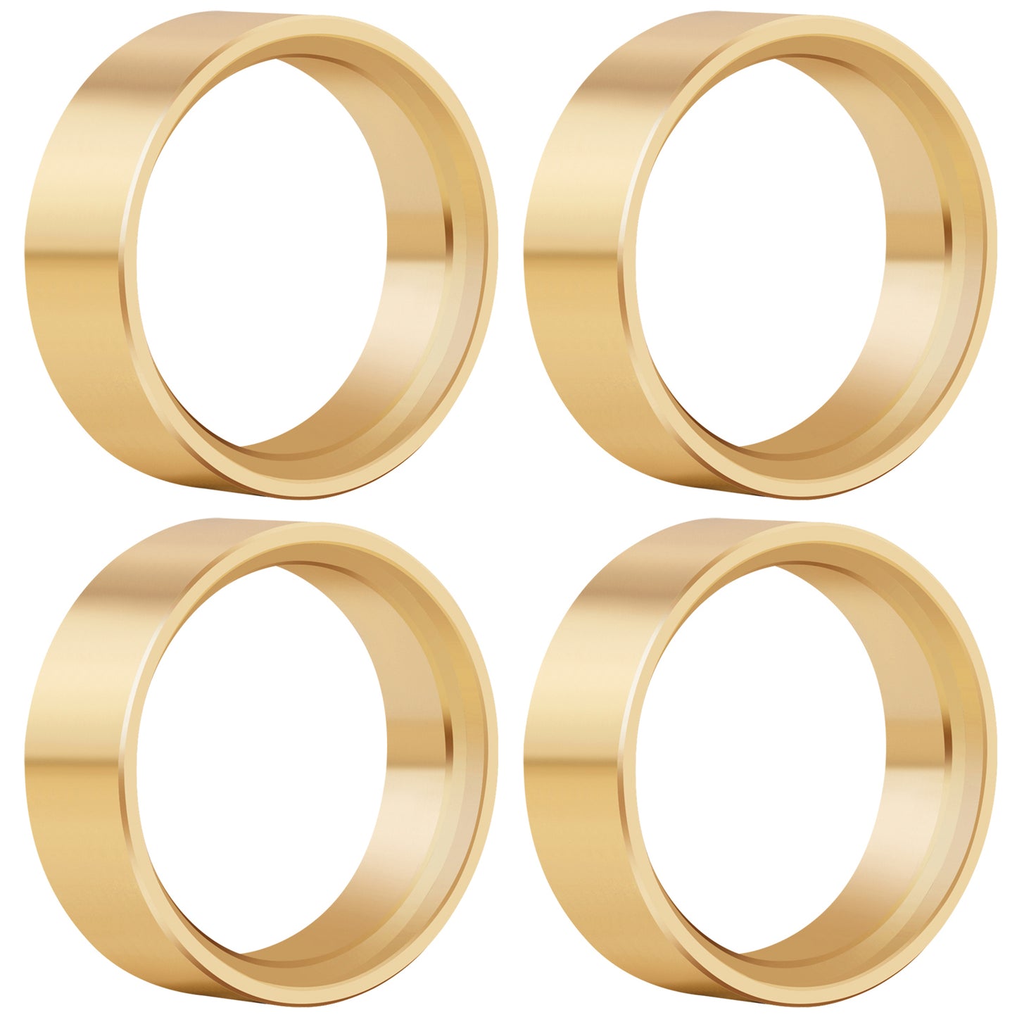 TCRC 4PCS Brass Internal Beadlock Ring Clamp Ring Fit Narrow RC 1.3inch Wheel Hubs