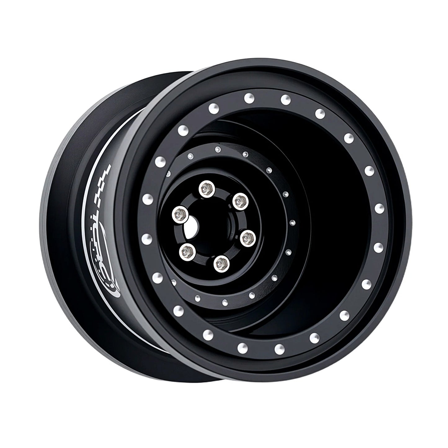 TCRC 4PCS Aluminum TRX4MT Beadlock Wheels Hubs for TRX-4MT F-150 K10 1/18 Scale Monster Truck