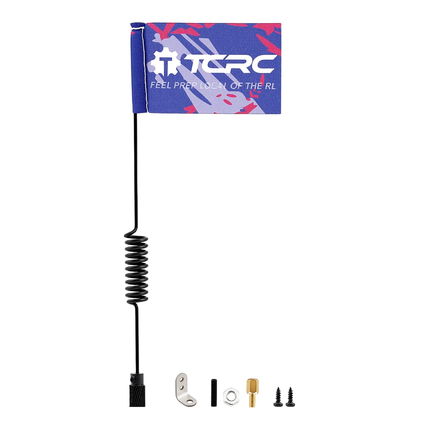 TCRC 16cm Decoration Antenna with Flag for 1/24 1/18 RC Crawler Car
