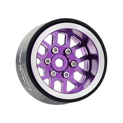 TCRC 4PCS Aluminum Deep Dish 1.0 Inch Beadlock Wheels Hubs