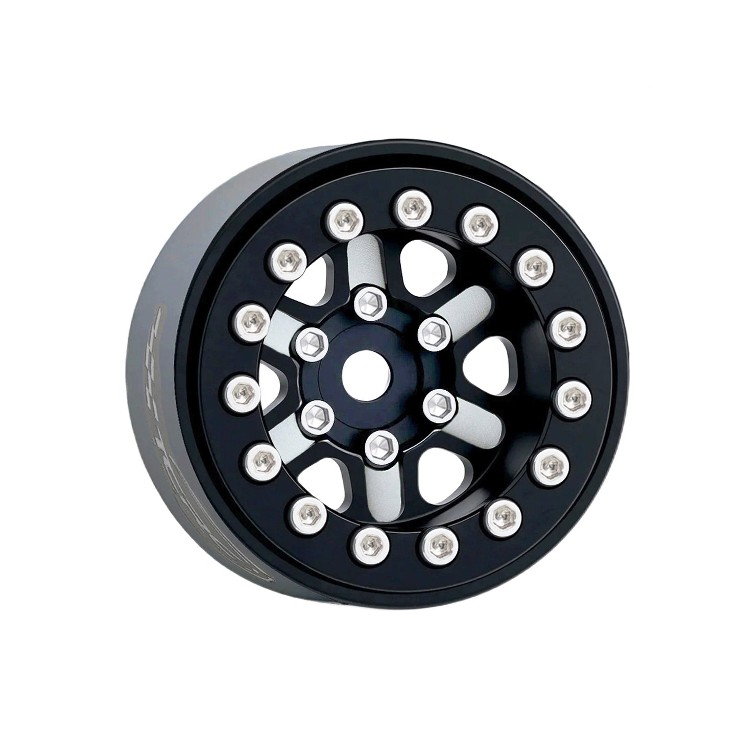 TCRC 4PCS Aluminum Deep Dish 1.0 Inch Beadlock Wheels Hubs