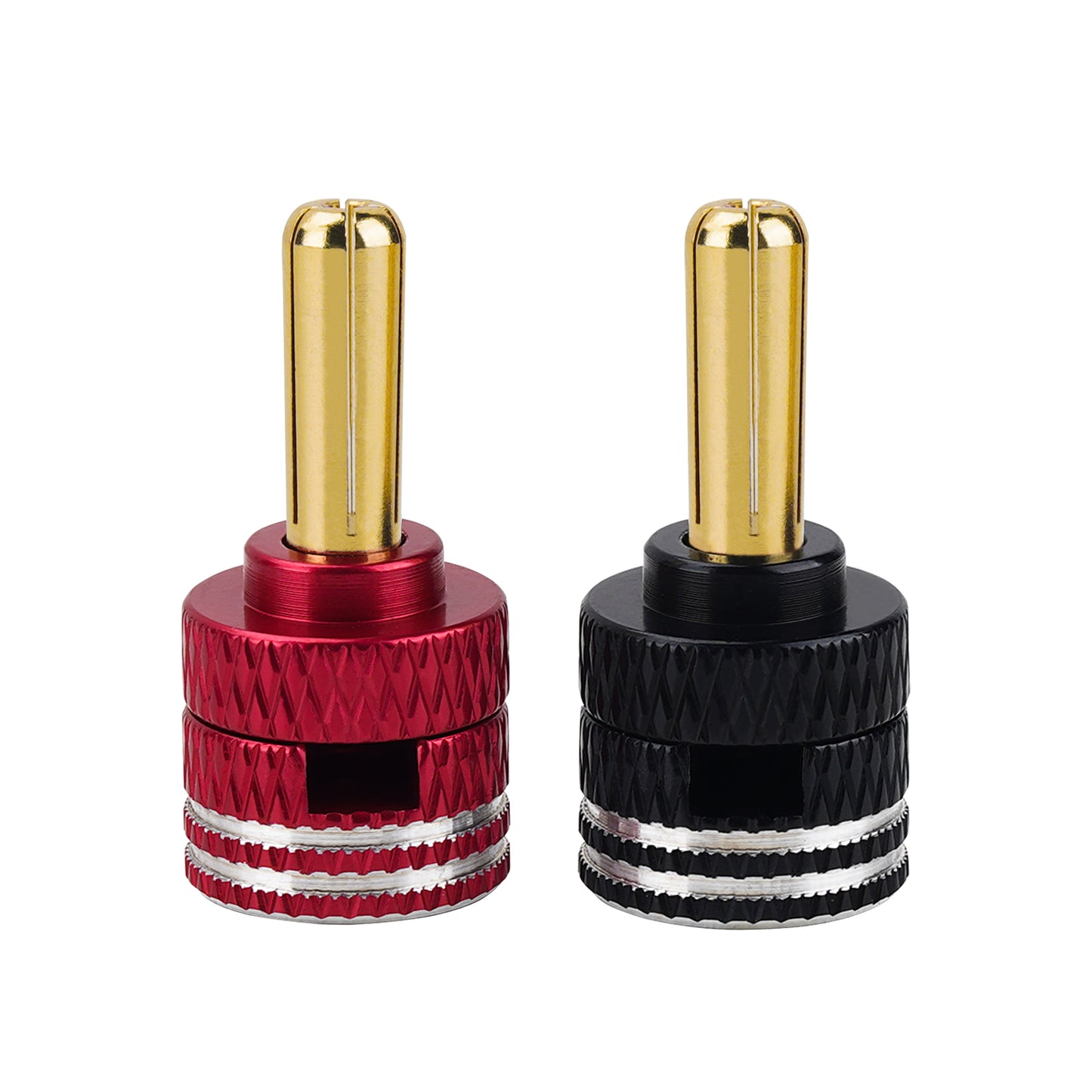 Aluminum Heatsink 5mm Bullet Plug Connectors & Grips for Li-Po and Li-HV Hardcase Power (Red + Black)