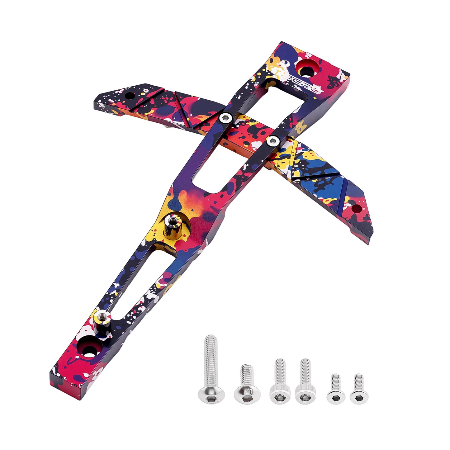 TCRC Splash Anodizing Aluminum Front Chassis Brace for 1/8 Traxxas Maxx Slash