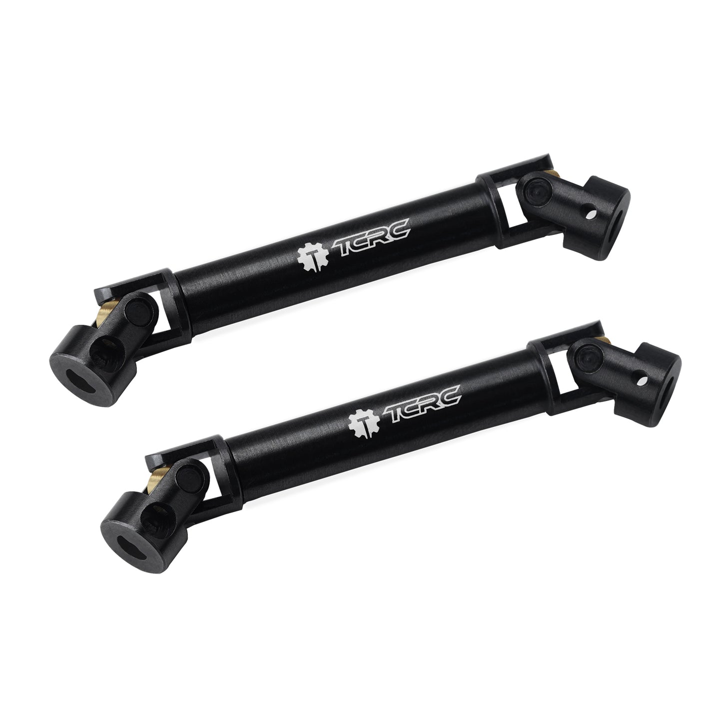TCRC 2PCS Hard Alloy Steel 4140 Chromoly Drive Shafts with D Shaped Hole for Axial AX24 XC-1 (Match Upgraded Extended Chassis Suspension Links)