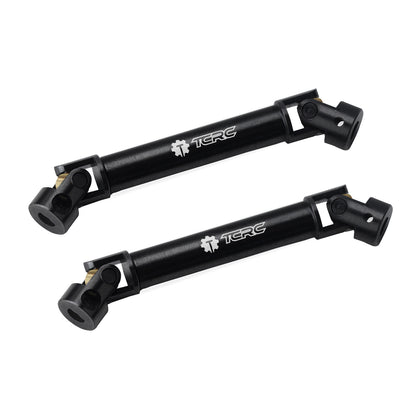 TCRC 2PCS Hard Alloy Steel 4140 Chromoly Drive Shafts with D Shaped Hole for Axial AX24 XC-1 (Match Upgraded Extended Chassis Suspension Links)