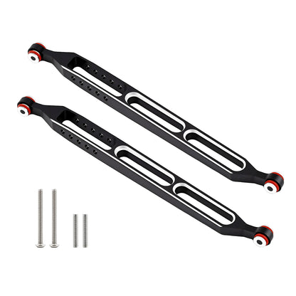 TCRC 2PCS Splash Anodizing Aluminum Rear Lower Suspension Linkage Trailing Arm Tie Rod for Axial 1/8 AXP8 Gilamon Trail Buggy
