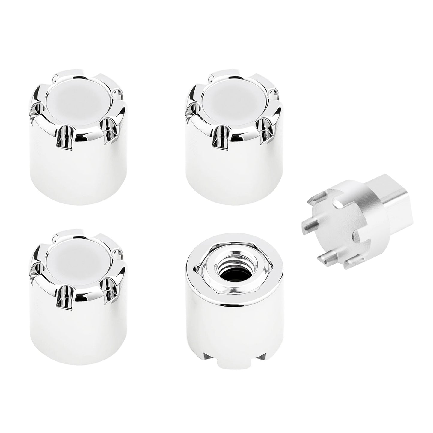 TCRC Aluminum M4 Nut Wheel Rim Center Cap Manual Locking Hubs