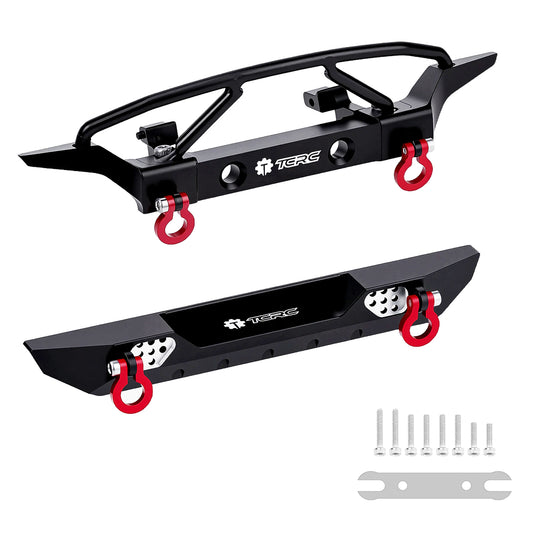 TCRC Aluminum Front and Rear Bumpers set for 1/24 RC Axial SCX24 Jeep JT Gladiator