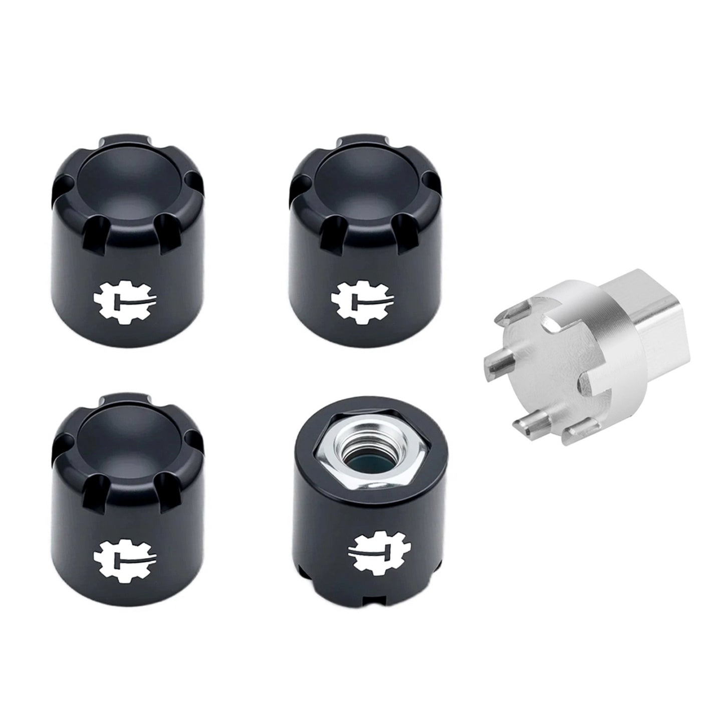 TCRC Aluminum M4 Nut Wheel Rim Center Cap Manual Locking Hubs
