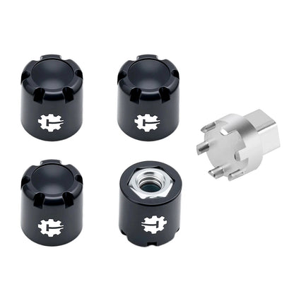 TCRC Aluminum M4 Nut Wheel Rim Center Cap Manual Locking Hubs