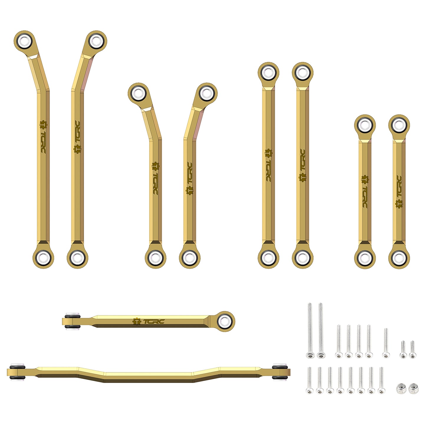 TCRC 10PCS Brass High Clearance Chassis Links and Steering Links set for HPI Venture18