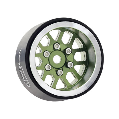 TCRC 4PCS Aluminum Deep Dish 1.0 Inch Beadlock Wheels Hubs