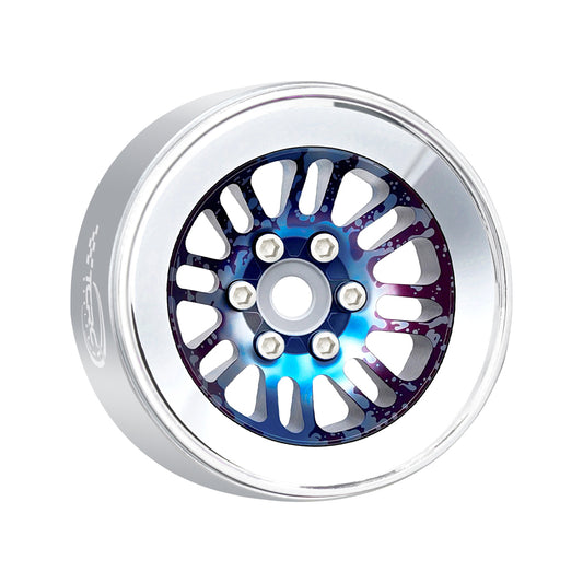 TCRC 4PCS Aluminum 2.2 Inch High Mass Beadlock Wheels Hubs
