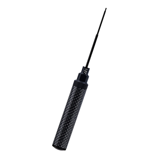 TCRC Carbon Fiber Handle Tool with M7 High Speed Steel Screwdriver bit Set 1.27mm Hex Driver for 1/32 1/30 1/24 1/18 RC Car Premium Tool