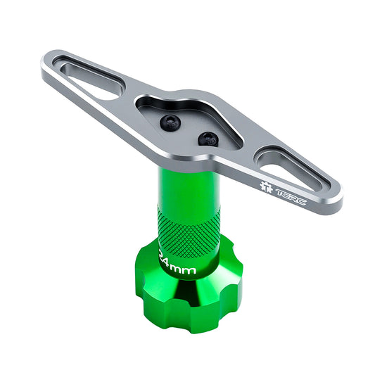 TCRC 24mm Wheel Hex Nut Socket Sleeve Wrench RC Spanner Repair Tool with Lightning bolt-shaped Design For 1/5 scale RC Monster Truck Buggy Car