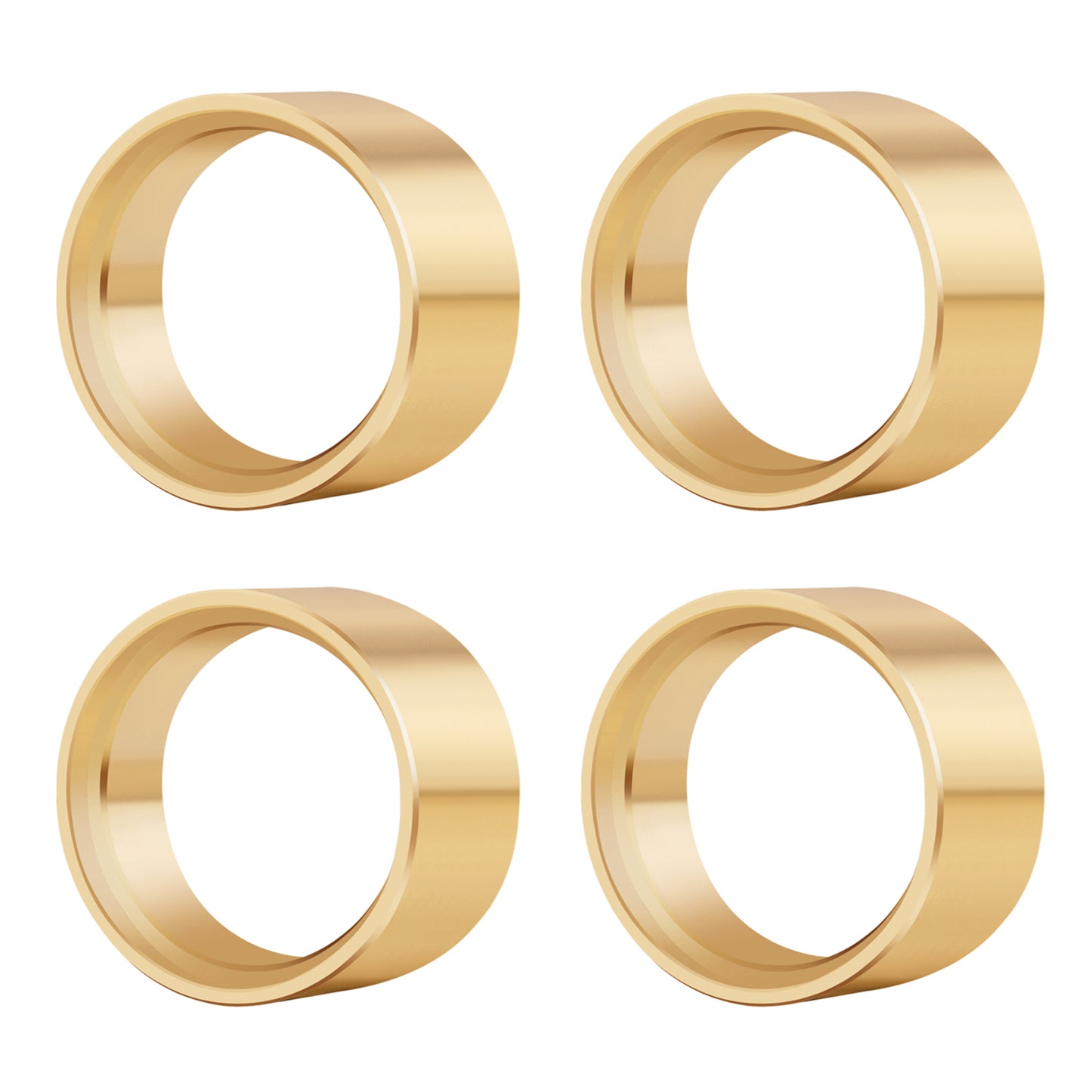 TCRC 4PCS Brass Internal Beadlock Ring Clamp Ring Fit Deep Dish 1.0inch Wheel Hubs