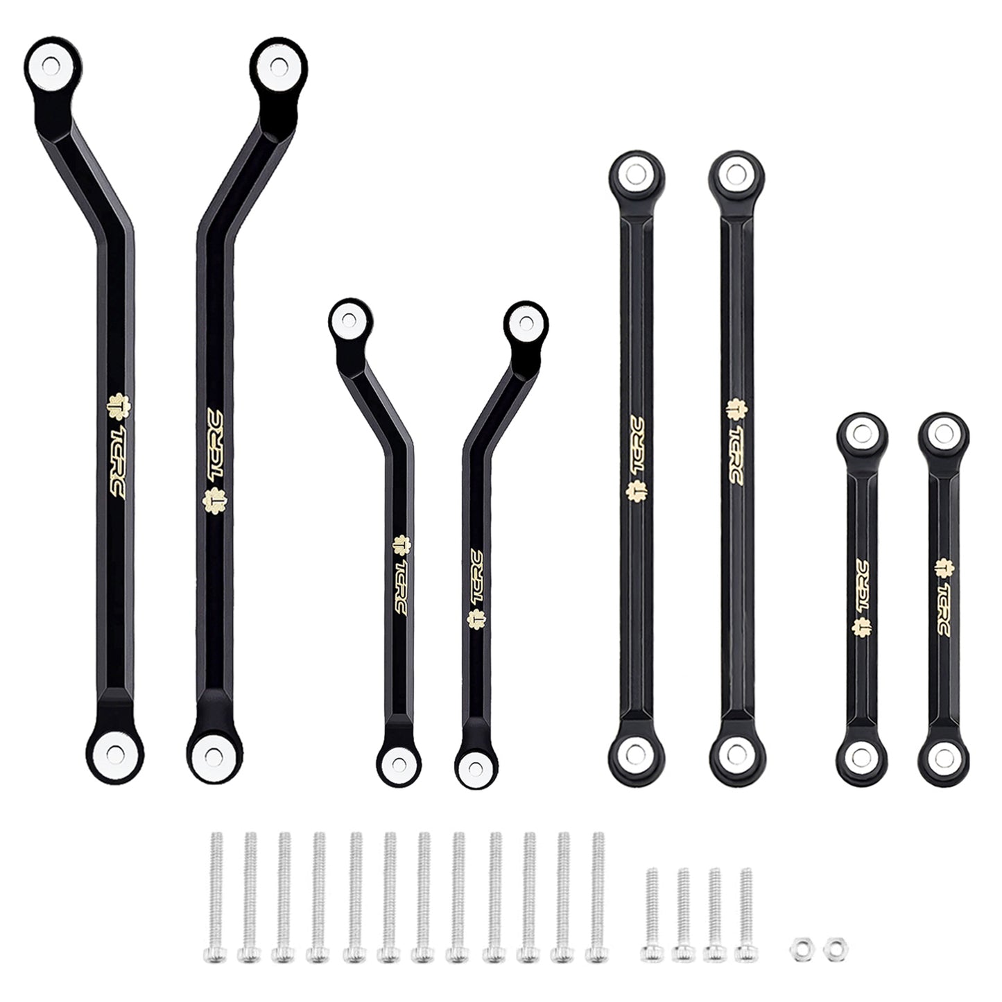 TCRC Brass High Clearance Chassis Suspension Links Rod Linkage Set for Axial SCX24 AXI00005 Jeep JT Gladiator