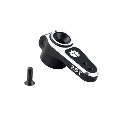 TCRC 7075 Aluminum 25T Micro Servo Horn with M1.4 Threaded Holes for REEFS RC 99 Micro Servo 1/24 Axial SCX24 AX24