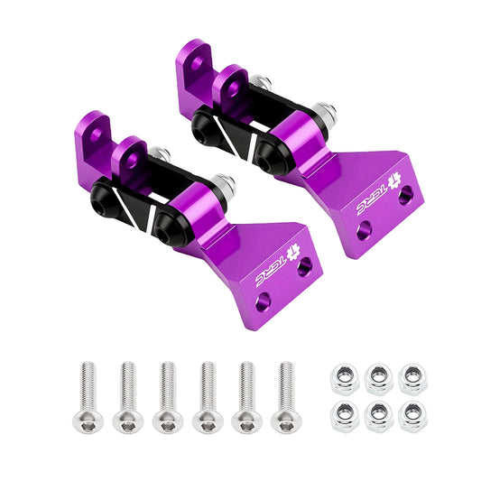TCRC 7075 Aluminum Front Z-Box Leaf Spring Shackles for 1/10 RC4WD Trail Finder Tamiya F-350, Hilux Tundra