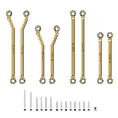 TCRC Brass High Clearance Chassis Links Set for 1/18 TRX4M Defender Bronco