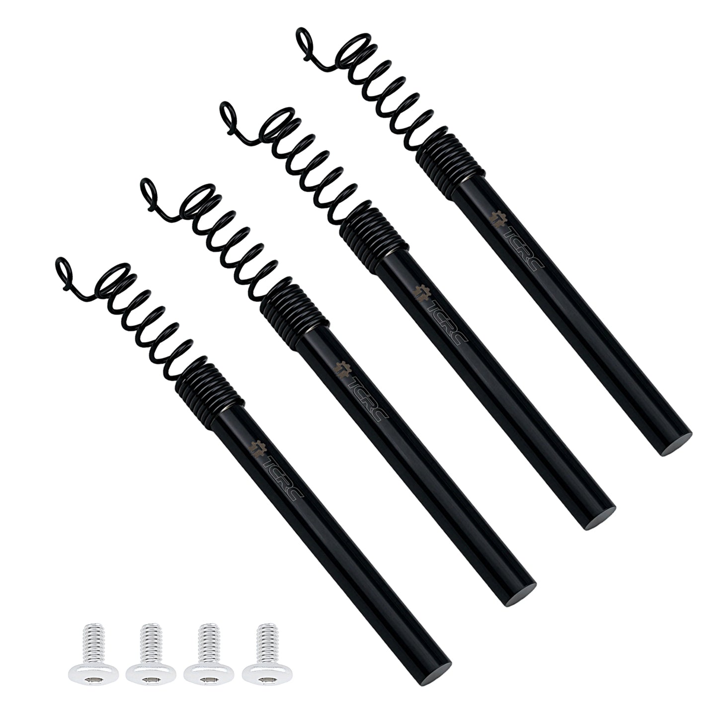 TCRC 4pcs 8x80mm Magnesium Flint Stone Fire Starter with Buffer Springs Set for Traxxas Maxx Slash DIY