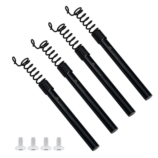 TCRC 4pcs 8x80mm Magnesium Flint Stone Fire Starter with Buffer Springs Set for Traxxas Maxx Slash DIY