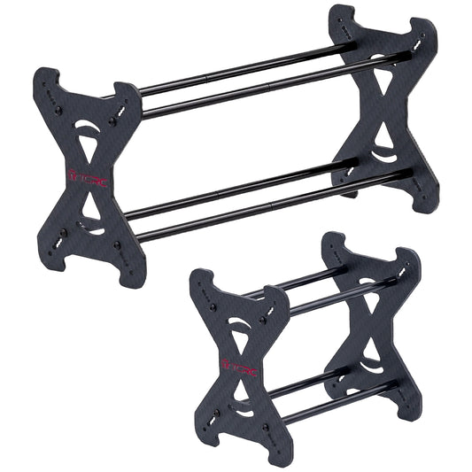 TCRC Extended Carbon Fiber 0.7” 1.0" 1.3" Aluminum Wheel Tires Rack for 1/18 1/24 1/30 1/32 RC Crawler Car Upgrades