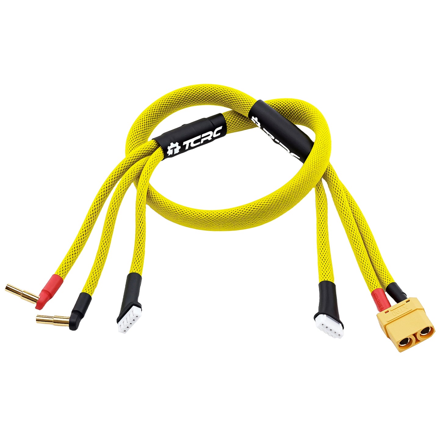 TCRC 600mm 4S XT90 Charging Plug / 5-Pin XH Balance Connectors with 4mm/5mm Bullet Battery Connector