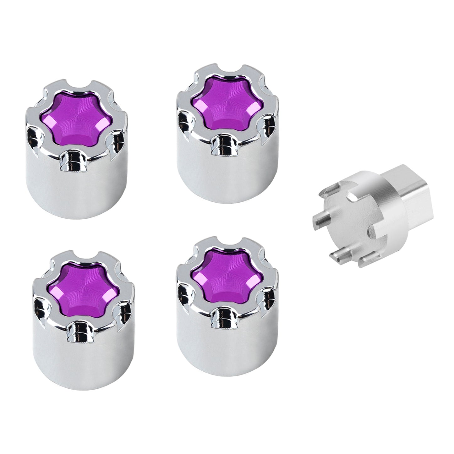 TCRC 4PCS Aluminum M4 Nut Wheel Rim Center Cap Manual Locking Hubs