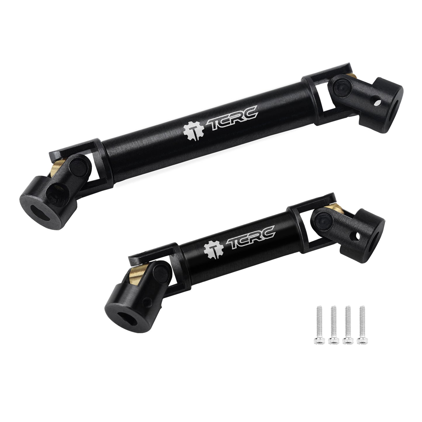 TCRC 2PCS Hard Alloy Steel 4140 Chromoly Drive Shafts Set for 1/18 TRX4M F-150 High Trail Crawler Truck