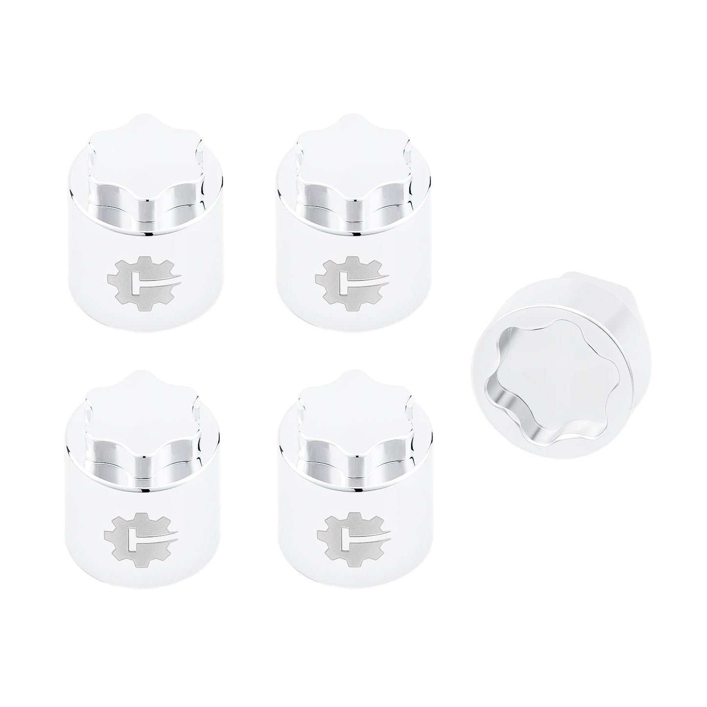 TCRC 4PCS Aluminum M4 Nut Wheel Rim Center Cap Manual Locking Hubs