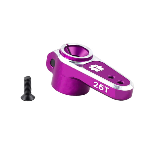 TCRC 7075 Aluminum 25T Micro Servo Horn with M1.4 Threaded Holes for REEFS RC 99 Micro Servo 1/24 Axial SCX24 AX24