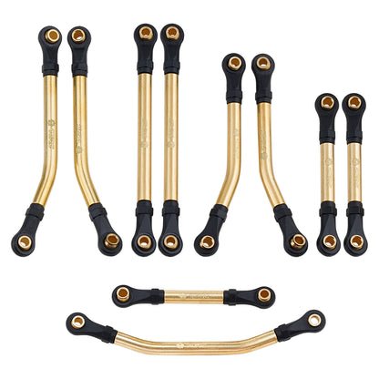 TCRC 10PCS Brass High Clearance Chassis Links and Steering Links set for Redcat Ascent-18