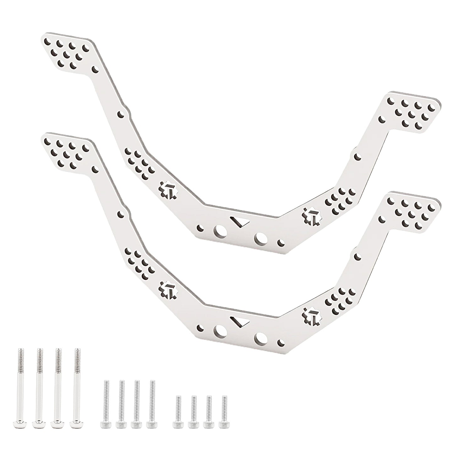 TCRC GR5 Titanium Chassis Kit Frame Rail with Multiple shock mounting locations for 1/24 AX24 XC-1
