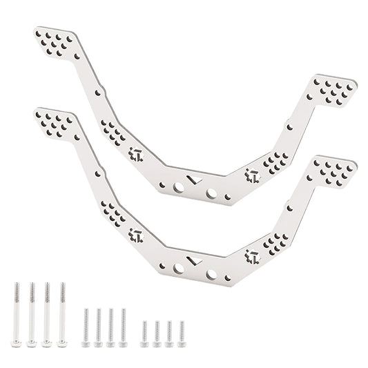 TCRC GR5 Titanium Chassis Kit Frame Rail with Multiple shock mounting locations for 1/24 AX24 XC-1