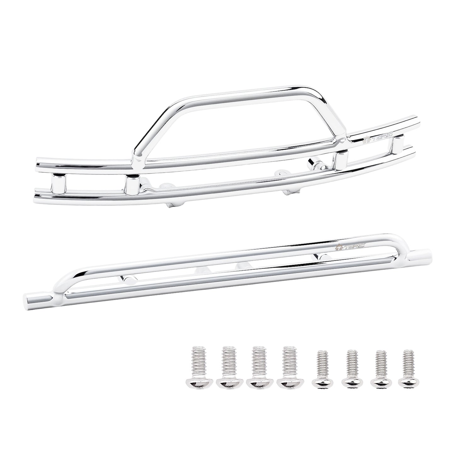 TCRC Metal Front and Rear Bumpers Set for 1/18 TRX4M F-150 High Trail Crawler Truck Upgrade